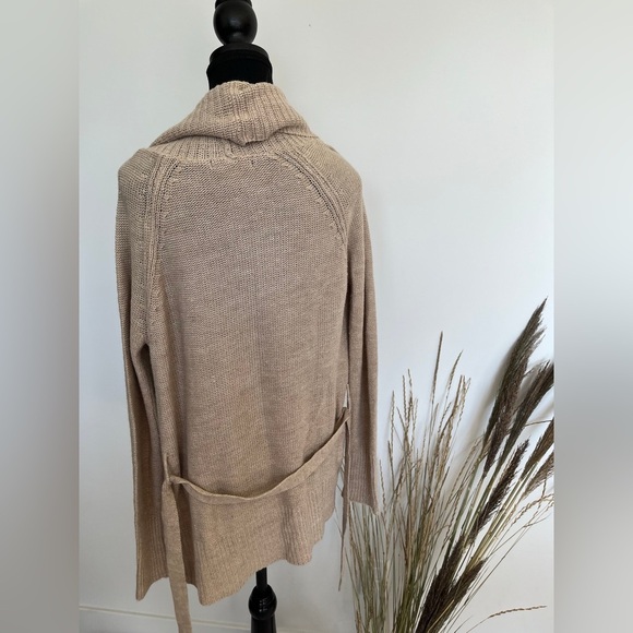 Revamped Cozy Tan Knit Cardigan size large - Picture 4 of 6